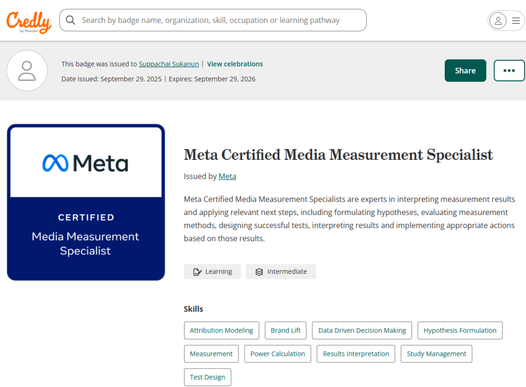 Meta Certified Media Measurement Specialists are experts in interpreting measurement results and applying relevant next steps,