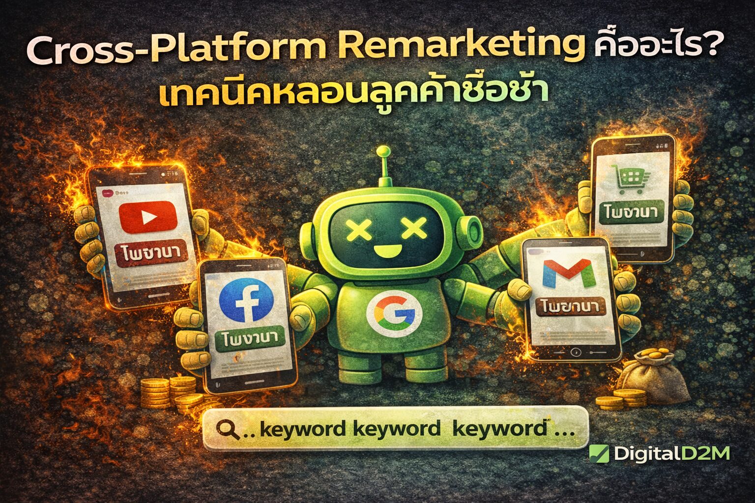 Cross Platform Remarketing คืออะไร เทคนิคหลอนลูกค้าซื้อซ้ำ Cross-Platform Remarketing,Remarketing คืออะไร,เทคนิคหลอนลูกค้า,ยิงแอดติดตาม,DigitalD2M