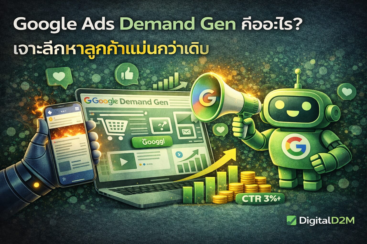 Google Ads Demand Gen คืออะไร เจาะลึกหาลูกค้าแม่นกว่าเดิม Google Ads Demand Gen, Google Ads, Demand Gen, ยิงแอด Google, YouTube Shorts Ads