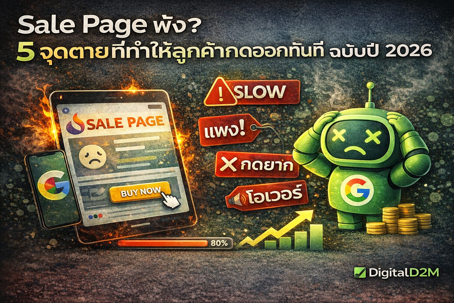 Sale Page, Landing Page, High-Converting Sale Page, รับทำ Sale Page, ปิดการขาย