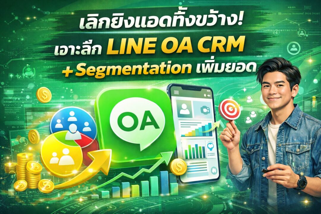 LINE OA CRM, Broadcast LINE OA, Tag Management, Customer Segmentation, เพิ่มยอดขายลูกค้าเก่า