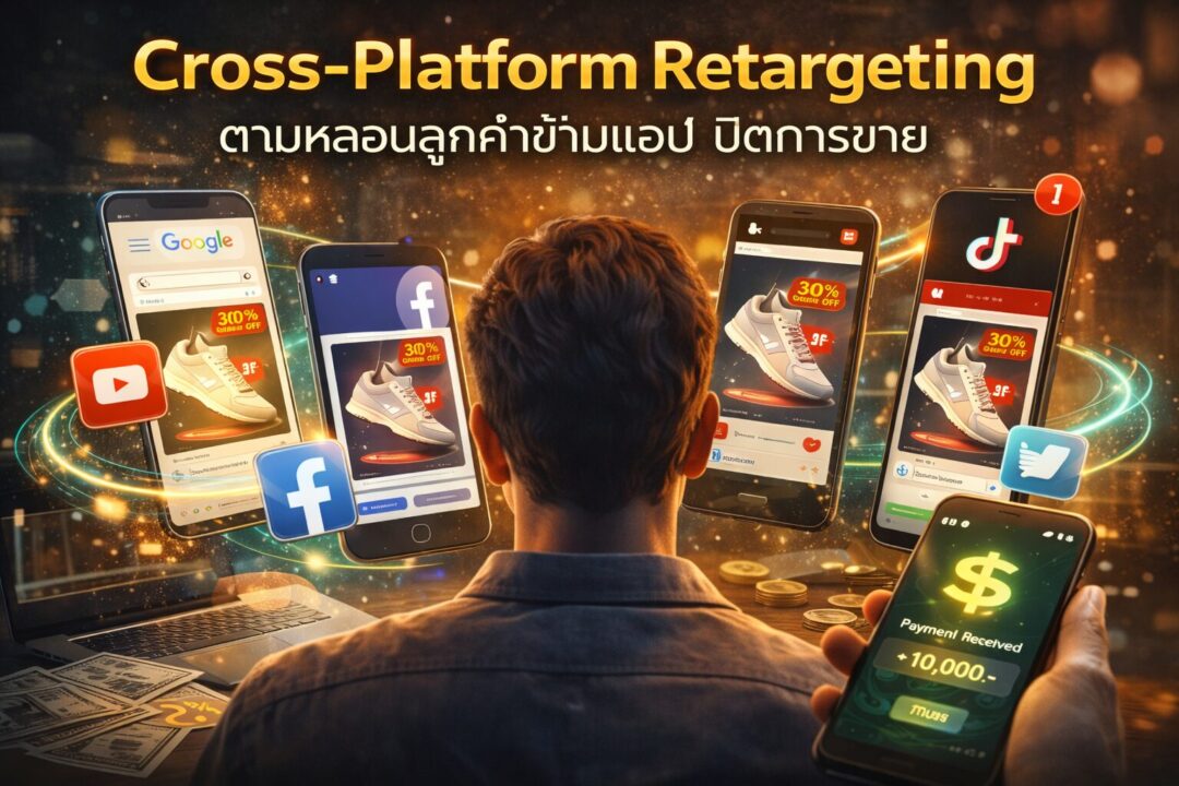 Cross-Platform Retargeting, Omni-channel Marketing, ยิงแอด Retargeting, ปิดการขาย, Digital Marketing Strategy