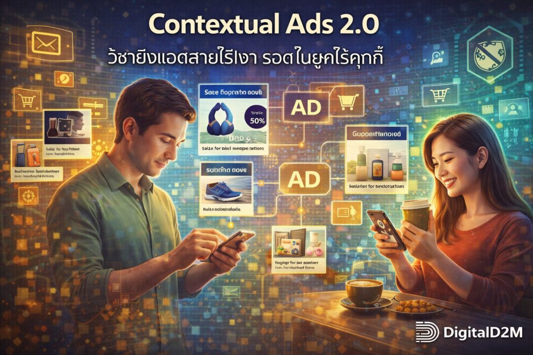 Contextual Ads 2.0, Cookieless Survival, ยิงแอดไร้คุกกี้, โฆษณาตามบริบท, การตลาดปี 2026
