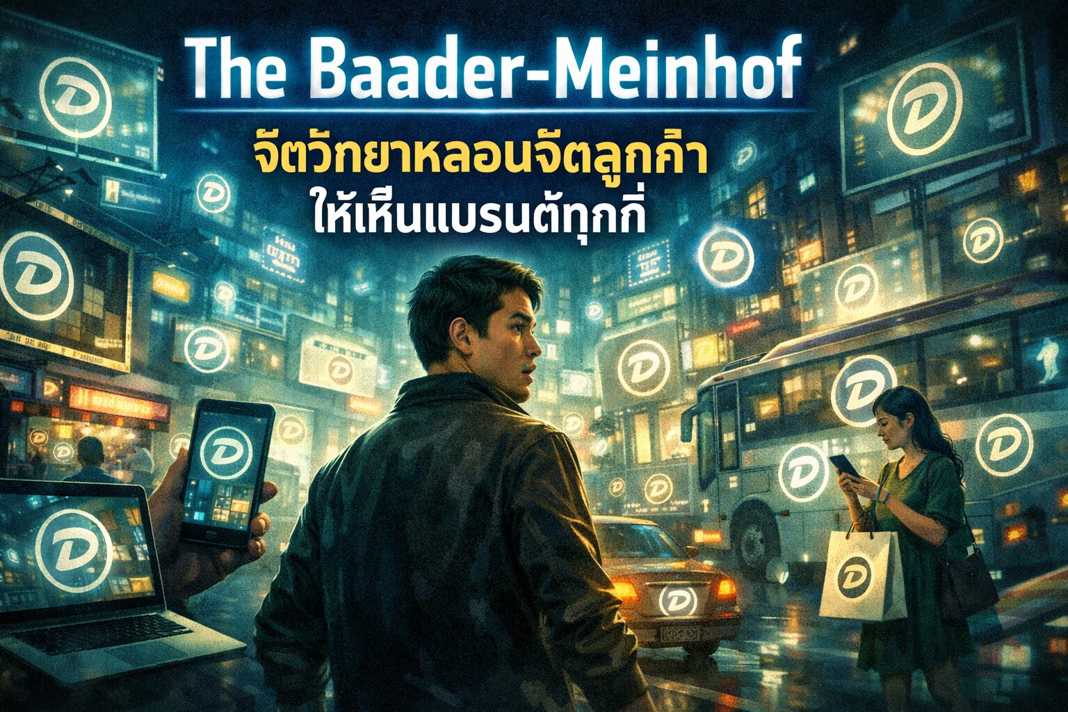 The Baader-Meinhof Phenomenon, Frequency Illusion, Retargeting Ads, จิตวิทยาการตลาด, การสร้างแบรนด์