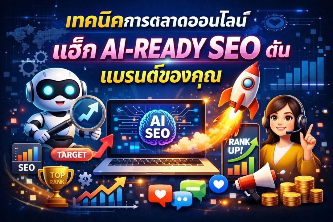 เทคนิคการตลาดออนไลน์, AI-Ready SEO, Search Generative Experience, แบรนด์ของคุณ, อันดับการค้นหา