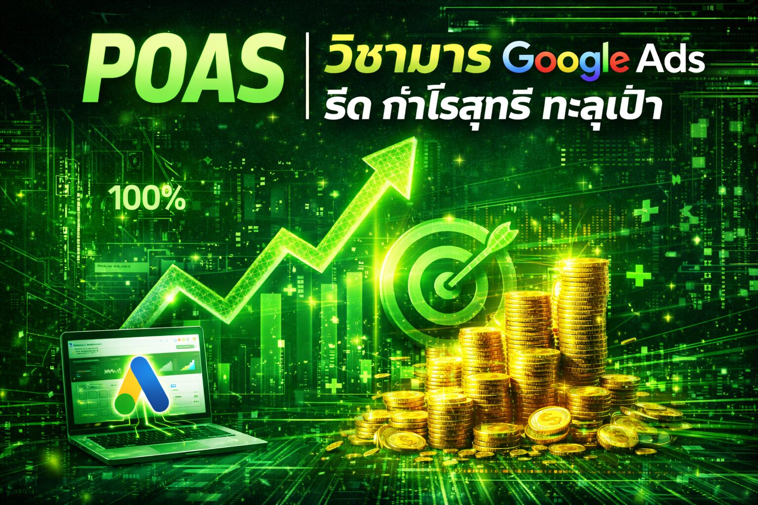 POAS, Google Ads, กำไรสุทธิ, ยิงแอด Google, Smart Bidding