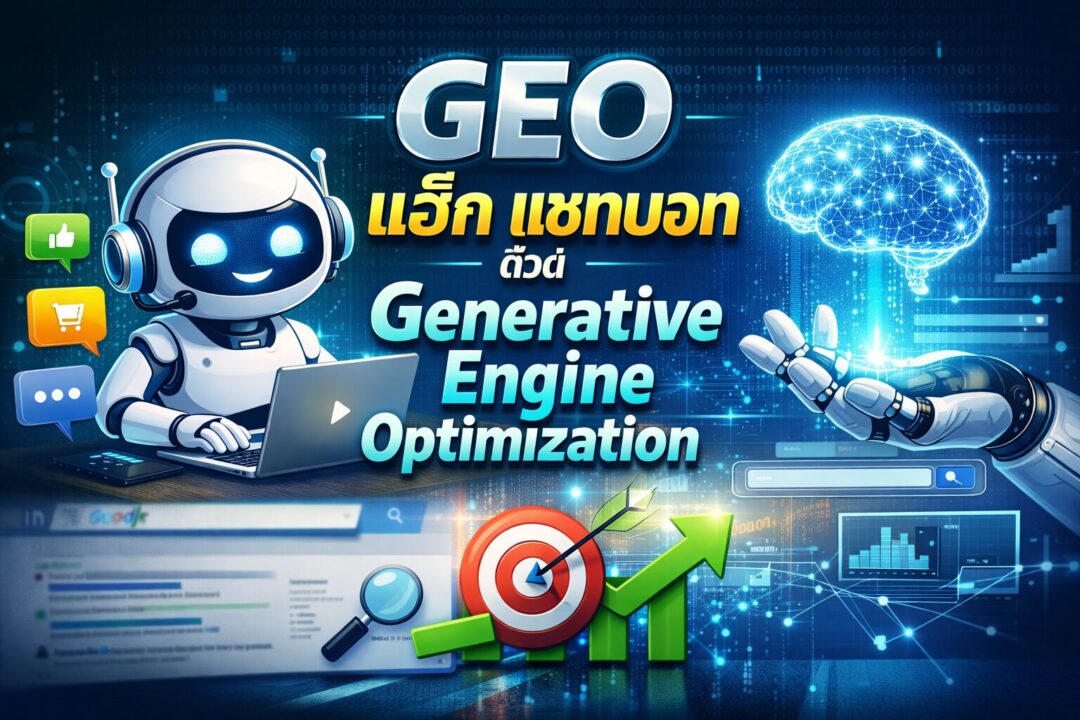 GEO, Generative Engine Optimization, แชทบอท, การตลาดออนไลน์, เครื่องมือ AI