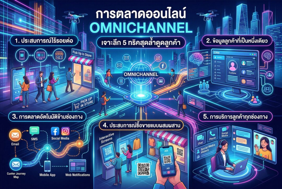 การตลาดออนไลน์, Omnichannel, ลูกค้าใหม่, เพิ่มยอดขาย, ทำธุรกิจ