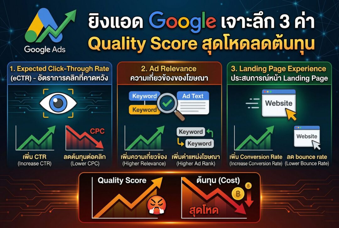 ยิงแอด Google, โฆษณา Google Ads, ค่าโฆษณา, โปรโมทเว็บ, เพิ่มยอดขาย