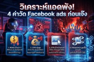 ค่าวัด Facebook ads, วิเคราะห์แอด, ยิงแอดเฟสบุ๊ค, การตลาดออนไลน์, ตัวจัดการโฆษณา