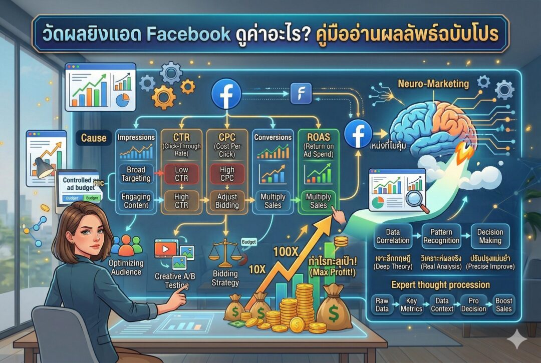 วัดผลยิงแอด Facebook, ตัวจัดการโฆษณา, ค่าแอดแพง, การตลาดออนไลน์, ROAS