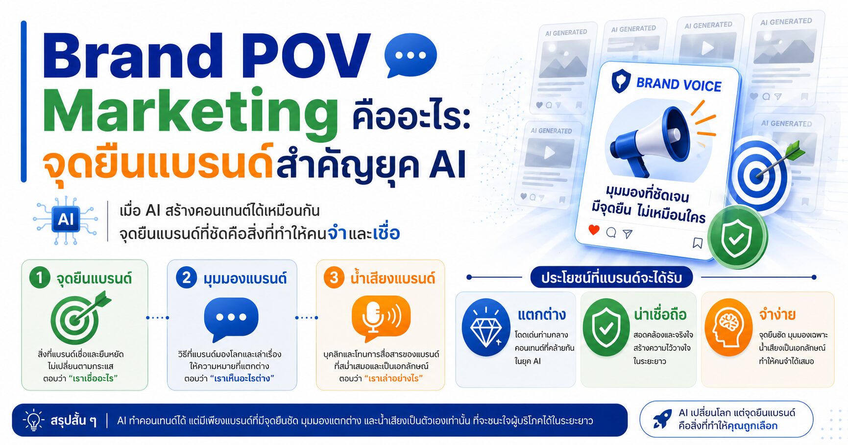 Brand POV Marketing, Brand POV, จุดยืนแบรนด์, AI Content, การตลาดออนไลน์