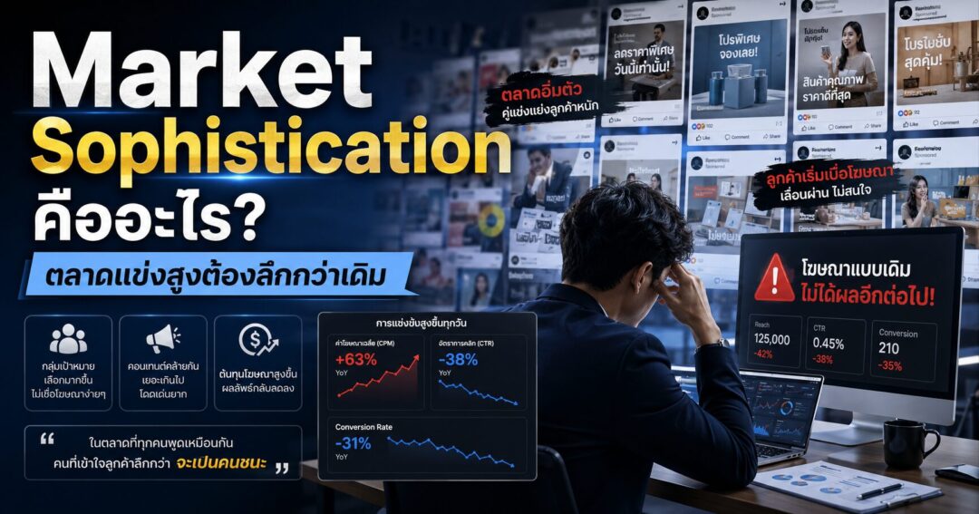 Market Sophistication, Market Sophistication คืออะไร, การตลาดออนไลน์, Insight Marketing, Proof Marketing