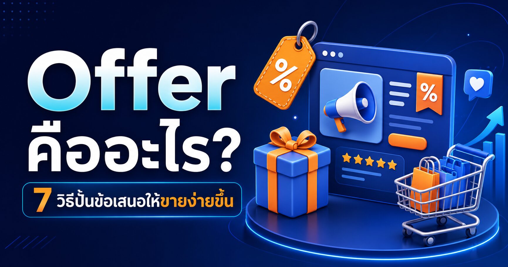 Offer คืออะไร, Marketing Offer, การตลาดออนไลน์, ข้อเสนอทางการตลาด, เพิ่มยอดขายออนไลน์
