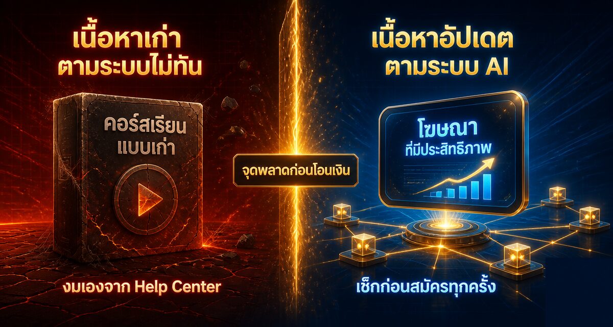คอร์สเรียนยิงแอด facebook 2026 พร้อมเนื้อหา AI Andromeda Lattice