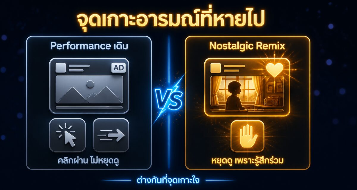 nostalgic remix marketing 2026 2 Nostalgic Remix Marketing การตลาดความคิดถึงผสม AI สร้างยอดขาย
