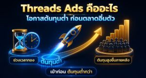 Threads Ads คืออะไร: โอกาสยิงแอดต้นทุนต่ำก่อนตลาดอิ่มตัว