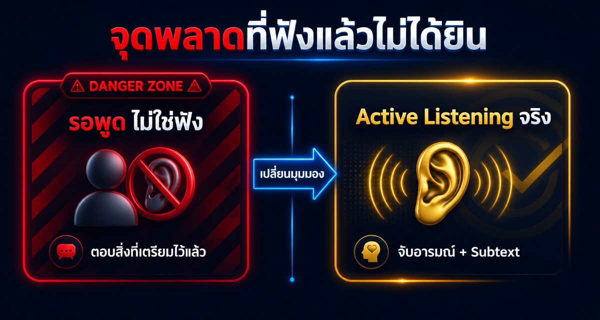 active listening sales skill 2026 2 Active Listening นักขาย ทักษะฟังเชิงลึกที่ AI แทนไม่ได้ในการปิดการขาย