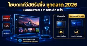 Connected TV Ads คือ โฆษณาทีวีสตรีมมิ่ง บุกตลาด 2026