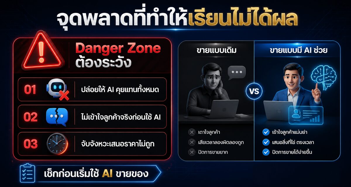 เรียนขายของออนไลน์ตัวต่อตัวกับโค้ชที่ใช้ AI ช่วยวางระบบขาย