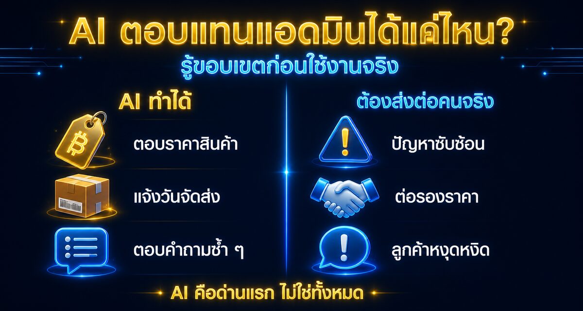 Meta AI Business Agent ตอบแชทลูกค้า Facebook Ads อัตโนมัติ
