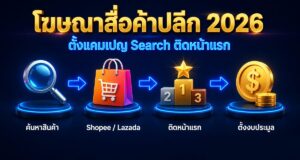 การโฆษณาผ่านสื่อค้าปลีก: ตั้งแคมเปญ Search ติดหน้าแรก
