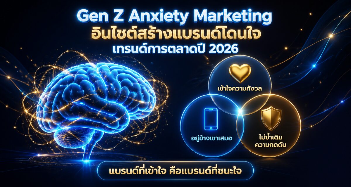 gen z anxiety marketing insight brand 2026 1 Gen Z Anxiety Marketing: อินไซต์สร้างแบรนด์โดนใจ 2026