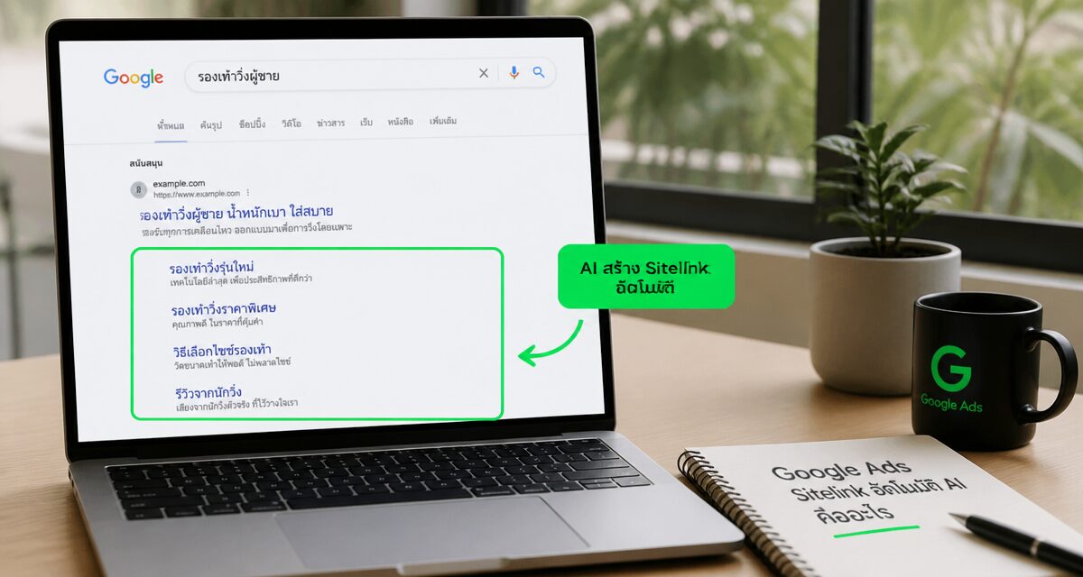 Google Ads Sitelink อัตโนมัติ AI ดึง RSA มาแสดงแทนข้อความแบรนด์