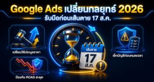 Google Ads เปลี่ยนกลยุทธ์การเสนอราคา 2026 รับมือก่อนเส้นตาย
